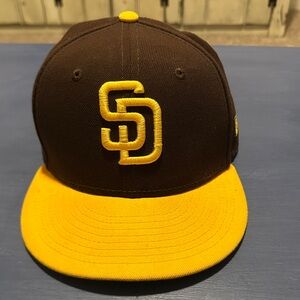San Diego Padres Baseball Cap - Brown and Yellow